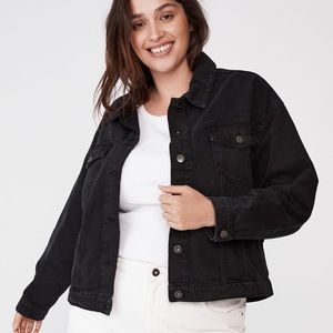 Cotton On - Oversized Black Jean Jacket (10 US)